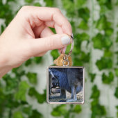 Baby kangaroo in de buidel van moeder - Australië Sleutelhanger (Hand)