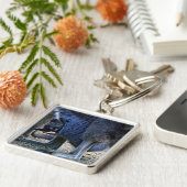 Baby kangaroo in de buidel van moeder - Australië Sleutelhanger (Zijkant)