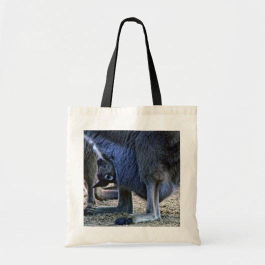 Baby kangaroo in de buidel van moeder - Australië Tote Bag (Voorkant)