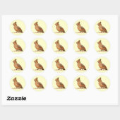 Baby kardinaal ronde sticker (Vel)
