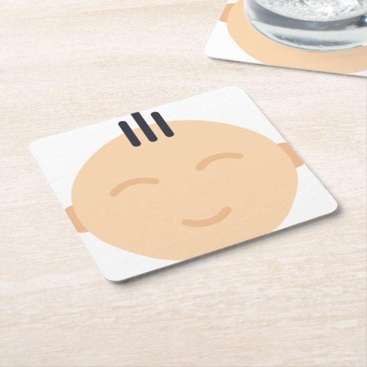 baby kartonnen onderzetters (Schuin)