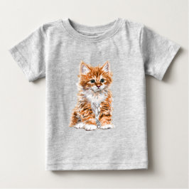 Baby Kat Baby T-Shirt - Schilderen