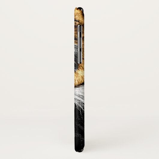 Baby kat bovenop grote leeuwenkop Case-Mate iPhone case (Achterkant/links)