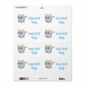 BABY KAT ETIKET (Full Sheet)