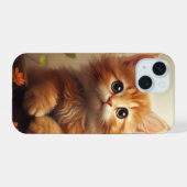 baby kat iPhone 15 case (Achterkant horizontaal)