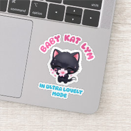 Baby Kat Lym In Ultra Lovely Mode Cat Sticker