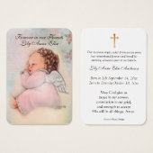 Baby katholieke begrafenis Memorial Heilige Visitekaartje (Voorkant /achterkant)