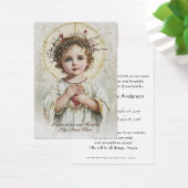 Baby-katholieke herdenkingsplechtigheid voor de He Visitekaartje (Bureau)