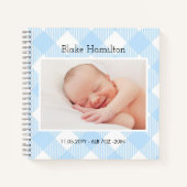 Baby Keepomwille Blue Photo Memory Journal 1 jaar Notitieboek (Voorkant)