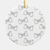 Baby Keepsake Ornament Minimalist Bow 2024 (Achterkant)