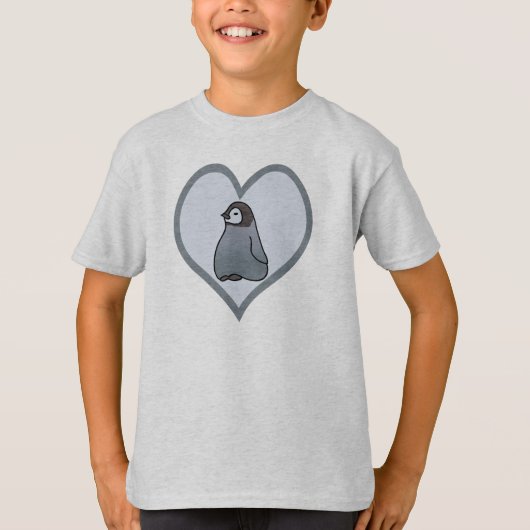 Baby keizer Penguin Chick Love Kinder T-Shirt (Voorkant)