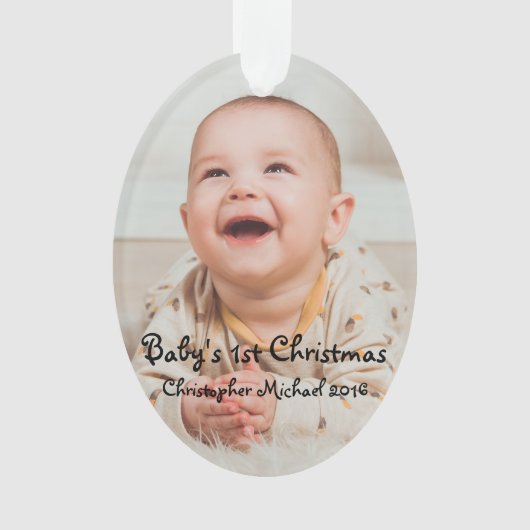 Baby kerst ornament (voorkant)