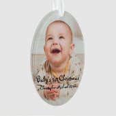 Baby kerst ornament (voorkant)