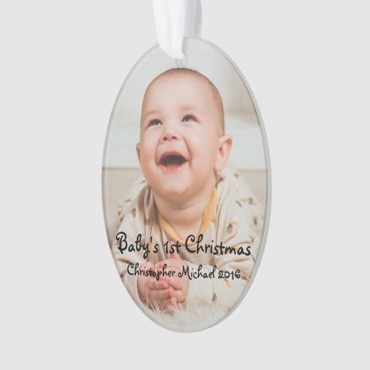Baby kerst ornament (voorkant)