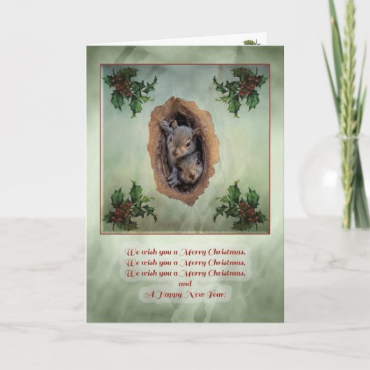 Baby kerst Wenskaart Feestdagen Kaart (Voorkant)