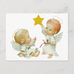 Baby Kerstangels Feestdagenkaart