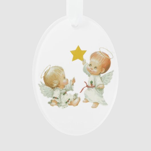 Baby Kerstangels Ornament (voorkant)
