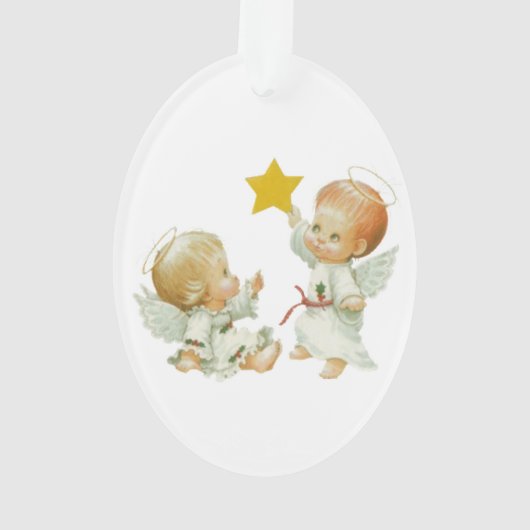 Baby Kerstangels Ornament (achterkant)