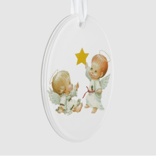Baby Kerstangels Ornament (voorkant)