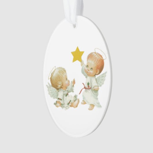 Baby Kerstangels Ornament (voorkant)