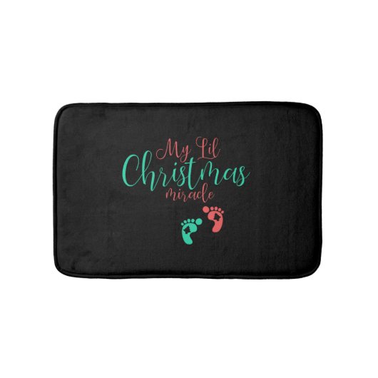 Baby kerstcadeau voor kind badmat (Voorkant)