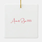 Baby Kerstfeeën Kerstmis Kaart Keramisch Ornament (Achterkant)