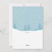 Baby kerstfeest Beer feestdag bekendmaking Feestdagenkaart (Achterkant)