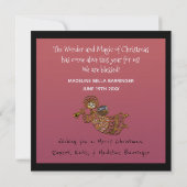 Baby kerstfeestdag kaart (Achterkant)