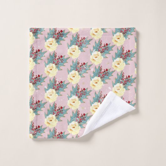 Baby kersthanddrukkunst washandje (Wasdoekje)