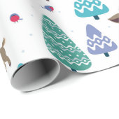 Baby Kerstherten Cadeaupapier (Rol Hoek)