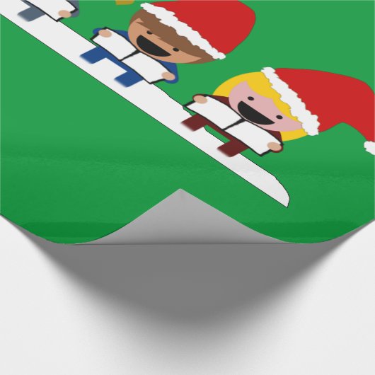 Baby Kerstkoor Cadeaupapier (Hoek)