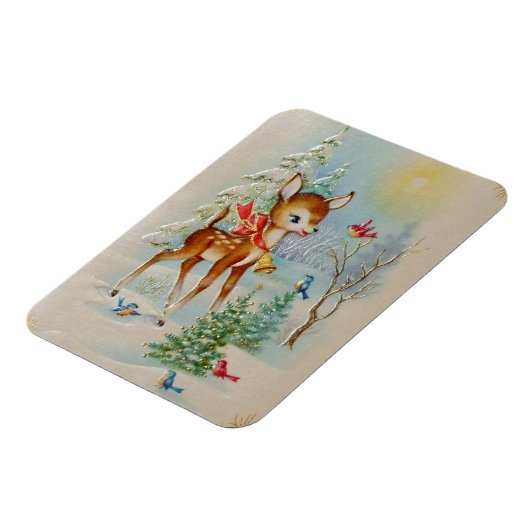 Baby kerstman Deer Magneet (Linkerzijde)