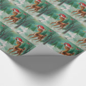  Baby kerstman en Bunny Cadeaupapier (Hoek)