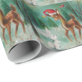  Baby kerstman en Bunny Cadeaupapier (Rol Hoek)