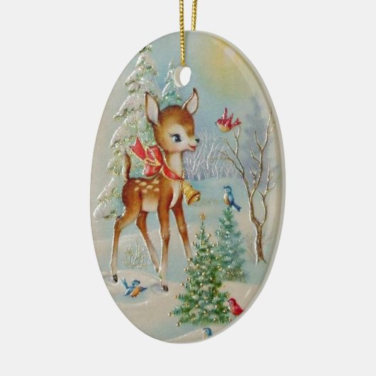 Baby kerstman Keramisch Ornament (Links)