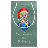 Baby Kerstman Klein Cadeauzakje (Achterkant)