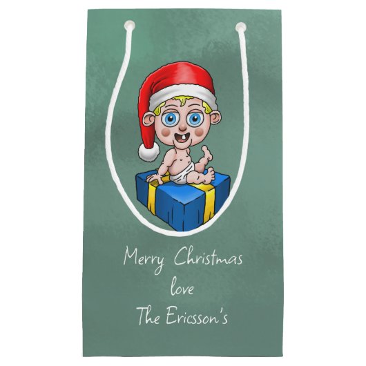 Baby Kerstman Klein Cadeauzakje (Voorkant)