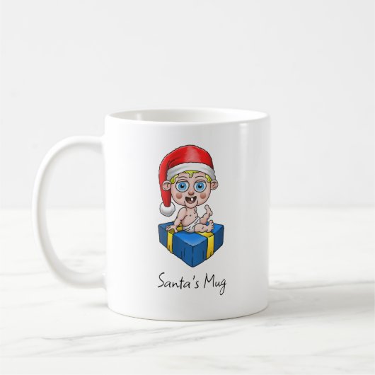Baby Kerstman Mokkel Koffiemok (Links)