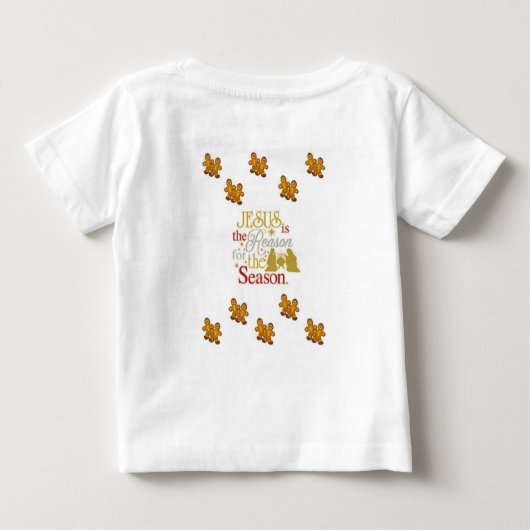Baby Kerstmis met T-Shirt (Achterkant)