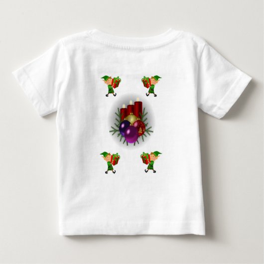 Baby Kerstmis met T-Shirt (Achterkant)