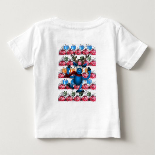 Baby Kerstmis met T-Shirt (Achterkant)
