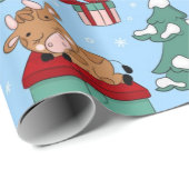 Baby kerstpatronen cadeaupapier (Rol Hoek)