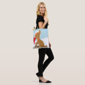 Baby kerstrenrendiertje tote bag (Op model)