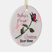 Baby Kerstroos ornament (Rechts)