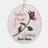 Baby Kerstroos ornament (Links)