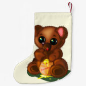 Baby kerststooking - Ik hou van honing Kleine Kerstsok (Achterkant)