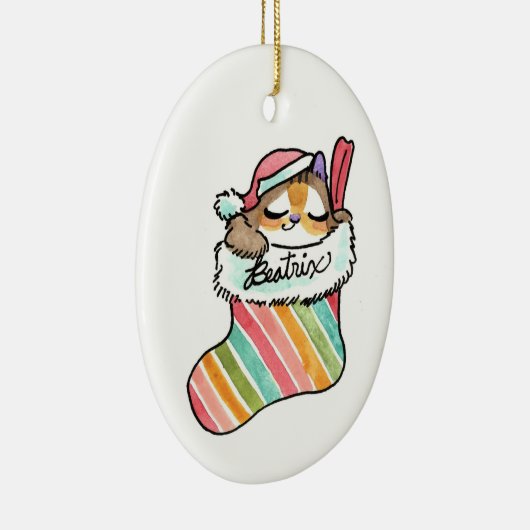 Baby kerstversiering keramisch ornament (Rechts)