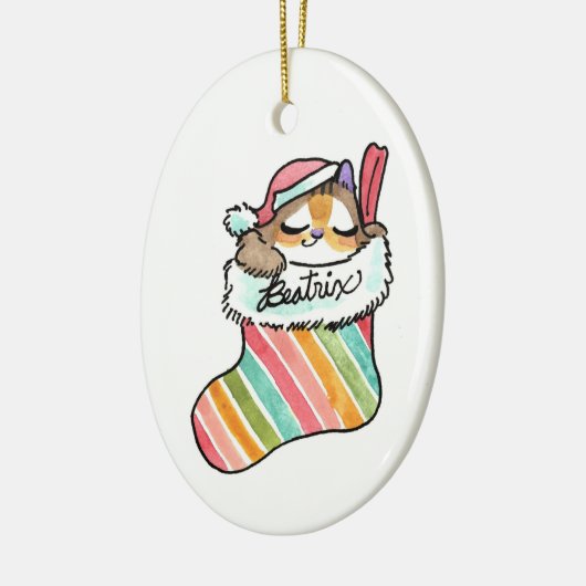 Baby kerstversiering keramisch ornament (Links)