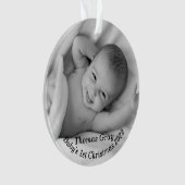 Baby kerstversiering ornament (voorkant)