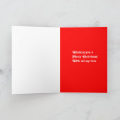 Baby kerstwenskaarten feestdagen kaart (Binnen)